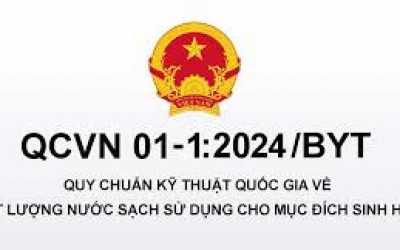 Quy chuẩn về nước sinh hoạt của Bộ Y Tế 2024- QCVN 01- 1- 2024